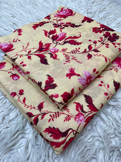 2Pc Silvary Printed Lawn Suit 495