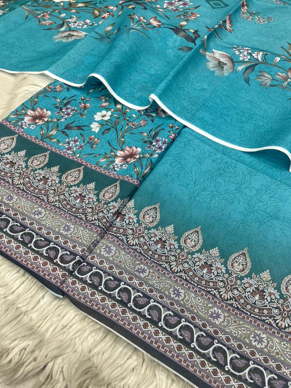 2Pc  Civic Lawn Kameez & Dupatta Vol-3126