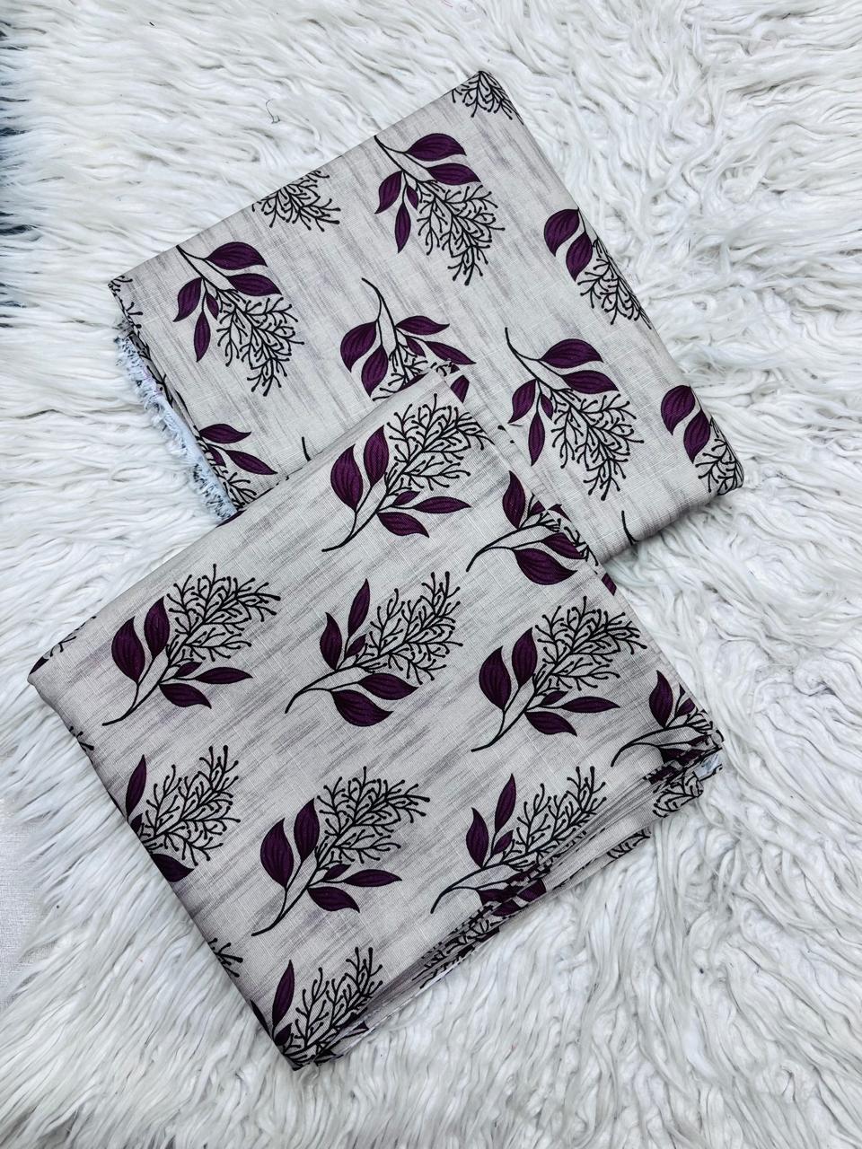 2Pc Slub Khaddar Allover Unstitched Suit Vol-0137