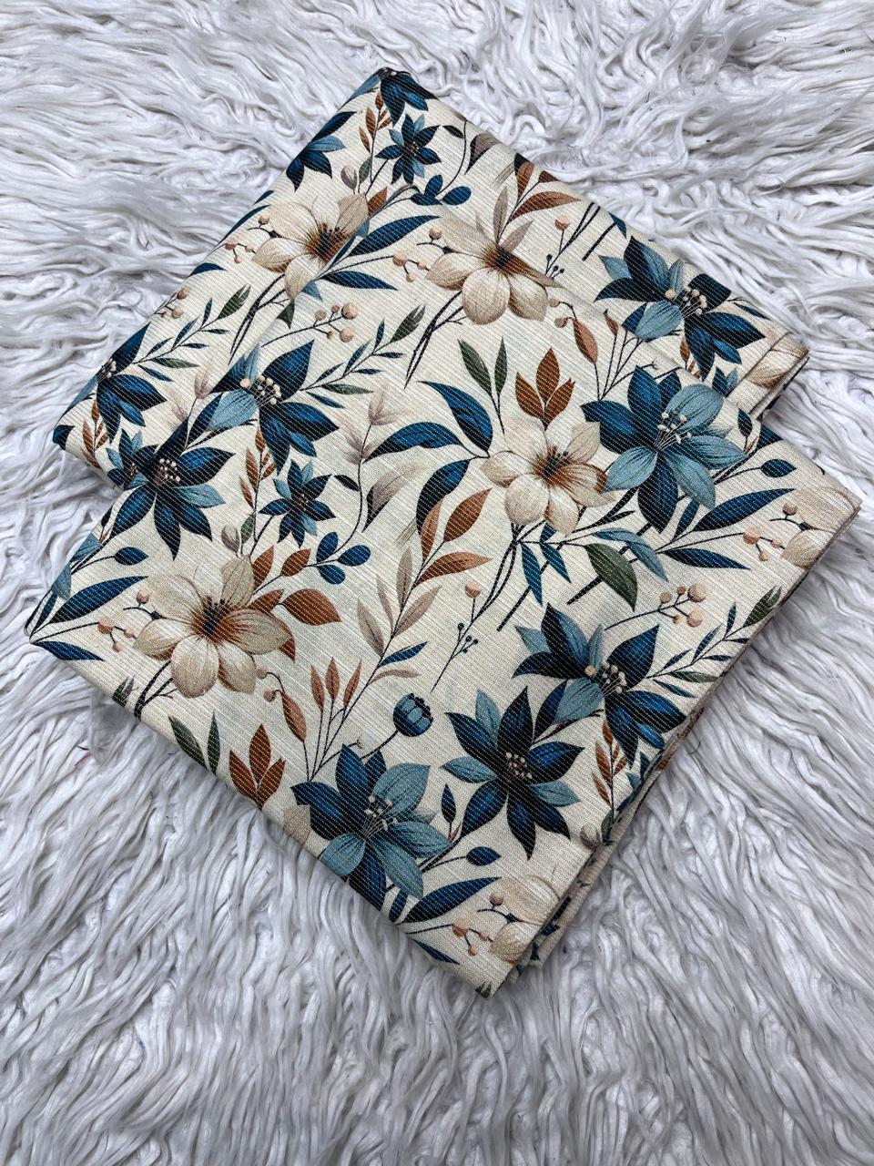 2Pc Chamki Khaddar Unstitched Suit Vol-0136