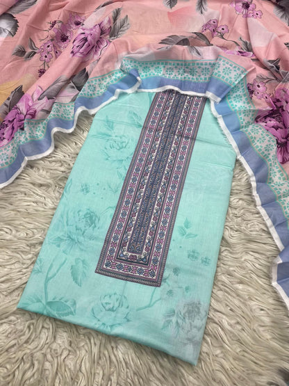 2Pc Sapphire Lawn Kameez & Duppata 3204