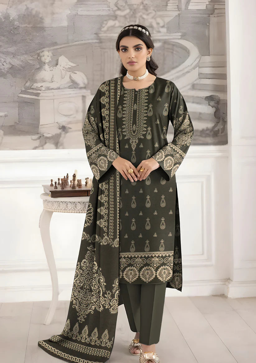 3PC Bin Noor Fab Shamray Unstitched Suit Vol-28