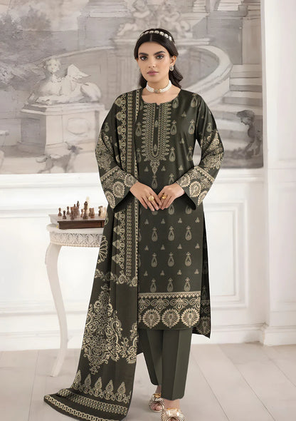 3PC Bin Noor Fab Shamray Unstitched Suit Vol-28
