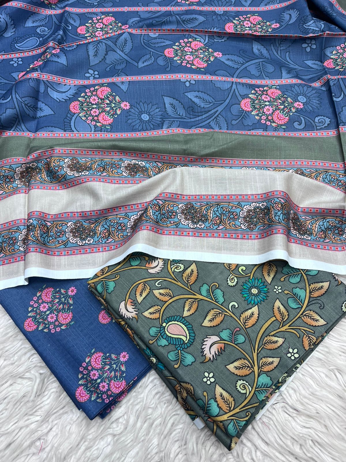 3Pc Sapphire Khaddar Vol-6173