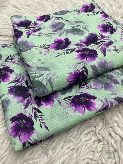 2Pc Lawn Bana Dora Digital Printed Suit Vol-18