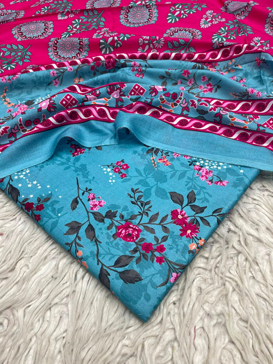 3Pc Same Digital Printed Lawn Suit 15