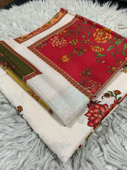 2Pc Bin Saeed Lawn Printed Suit 3232