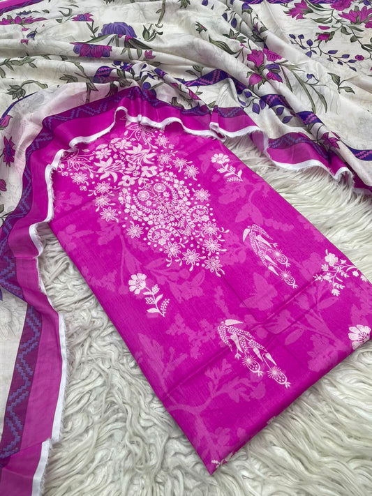 2Pc Sapphire Lawn Kameez & Duppata 3204