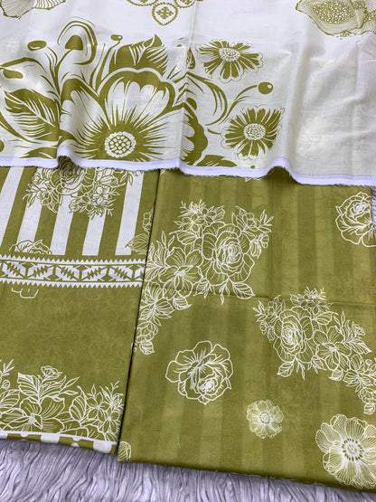 2Pc Supima Lawn Kameez & Duppata Printed Suit  Vol-3213