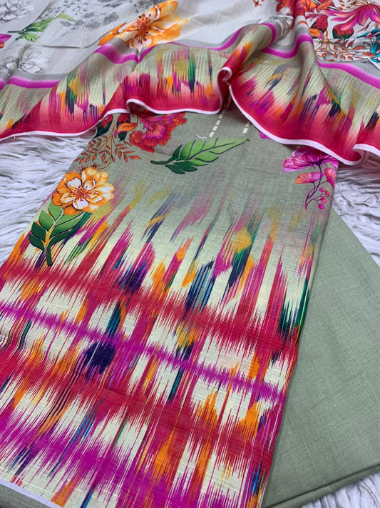 3Pc Crizma Lawn Bana Dora  Vol-298