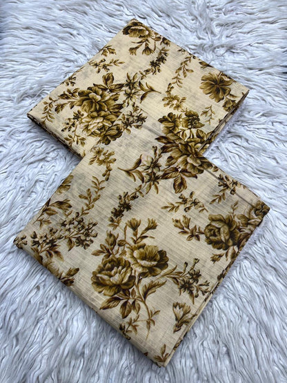 2Pc Sapphire Lawn Bana Dora Allover Unstitched Suit Vol-32