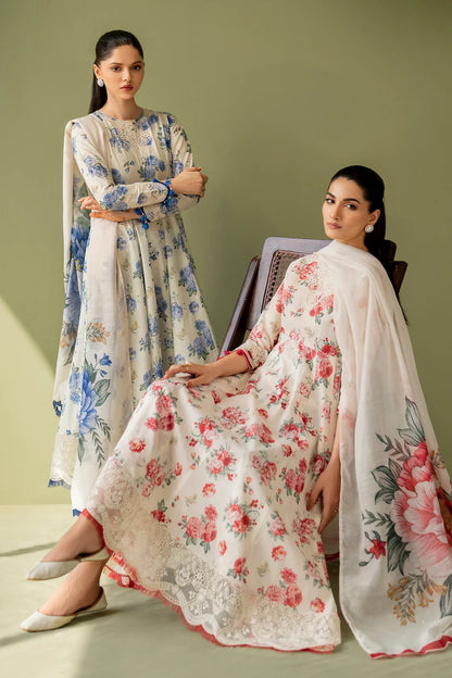 3Pc Supima Lawn Unstitched Suit 0693
