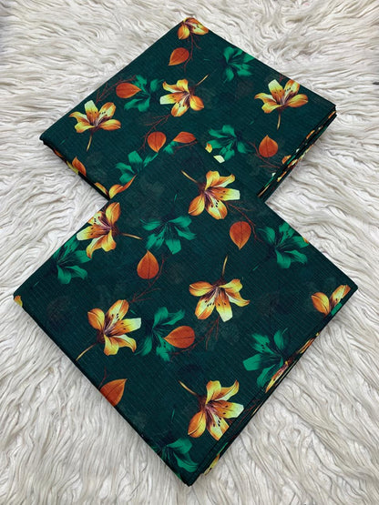 2Pc Sapphire Lawn Bana Dora Unstitched Suit Vol-479