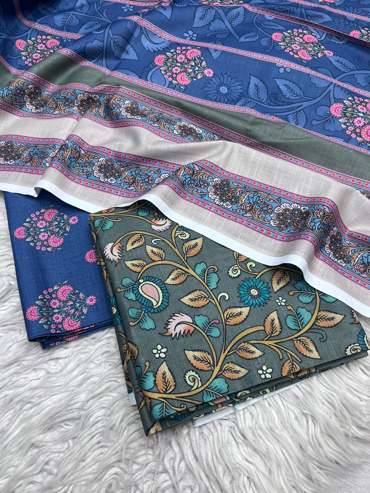 3Pc Sapphire Khaddar Vol-6173