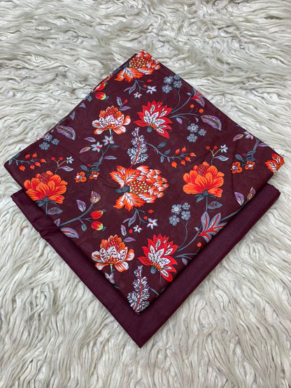 2Pc Printed Lawn Unstitched Suit 15