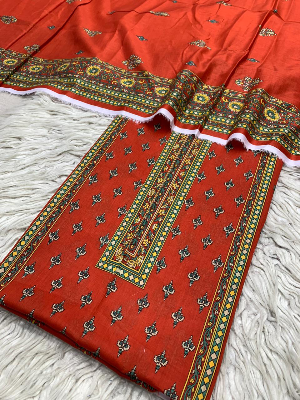 SAPPHIRE 2Pc Lawn Kameez & Dupatta Unstitched Suit Vol-0150
