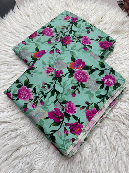 2Pc Kamal Slub Allover Unstitched Suit - #43730