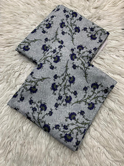 2Pc Sapphire Lawn Bana Dora Allover Unstitched Suit Vol-479