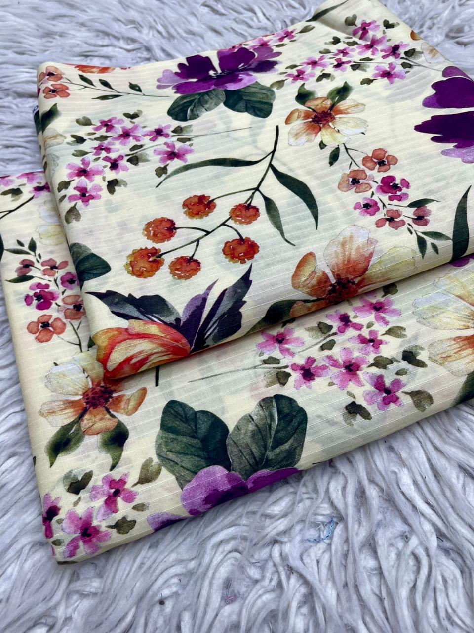 2Pc Lawn Bana Dora Digital Printed Suit Vol-21