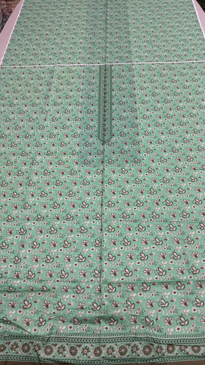 2 Peice Lawn Unstitched Suit Vol-004