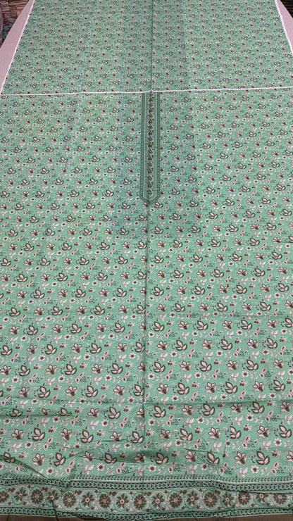 2 Peice Lawn Unstitched Suit Vol-004