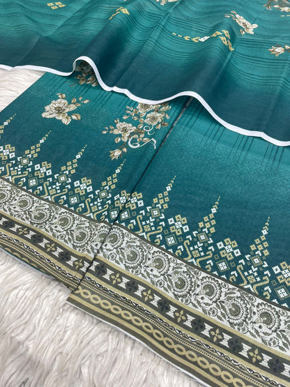 2Pc  Civic Lawn Kameez & Dupatta Vol-3193