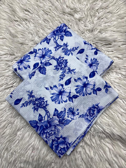 2Pc Sapphire Lawn Bana Dora Allover Unstitched Suit Vol-02