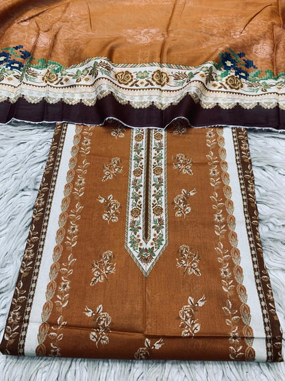 2Pc Noura Print Lawn Suit Vol-0139