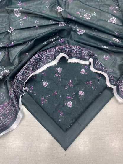 3Pc Lawn Digital Printed Unstitched Suit 15