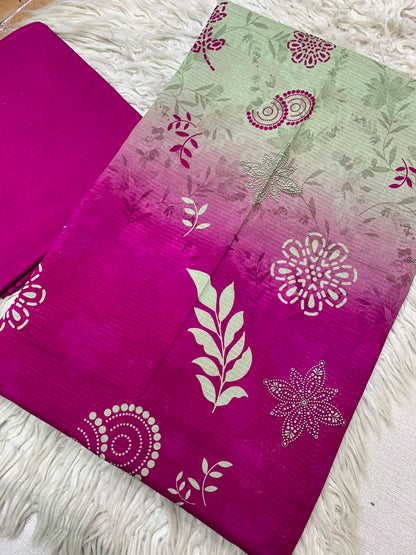 2Pc Dhaga Kari Print Lawn Suit Vol-525
