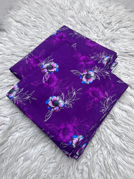 2PC Lawn Allover Digital Printed Unstitched Suit Vol-457