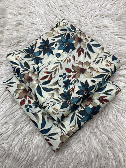 2Pc Silvery Lawn Digital Printed Suit 544