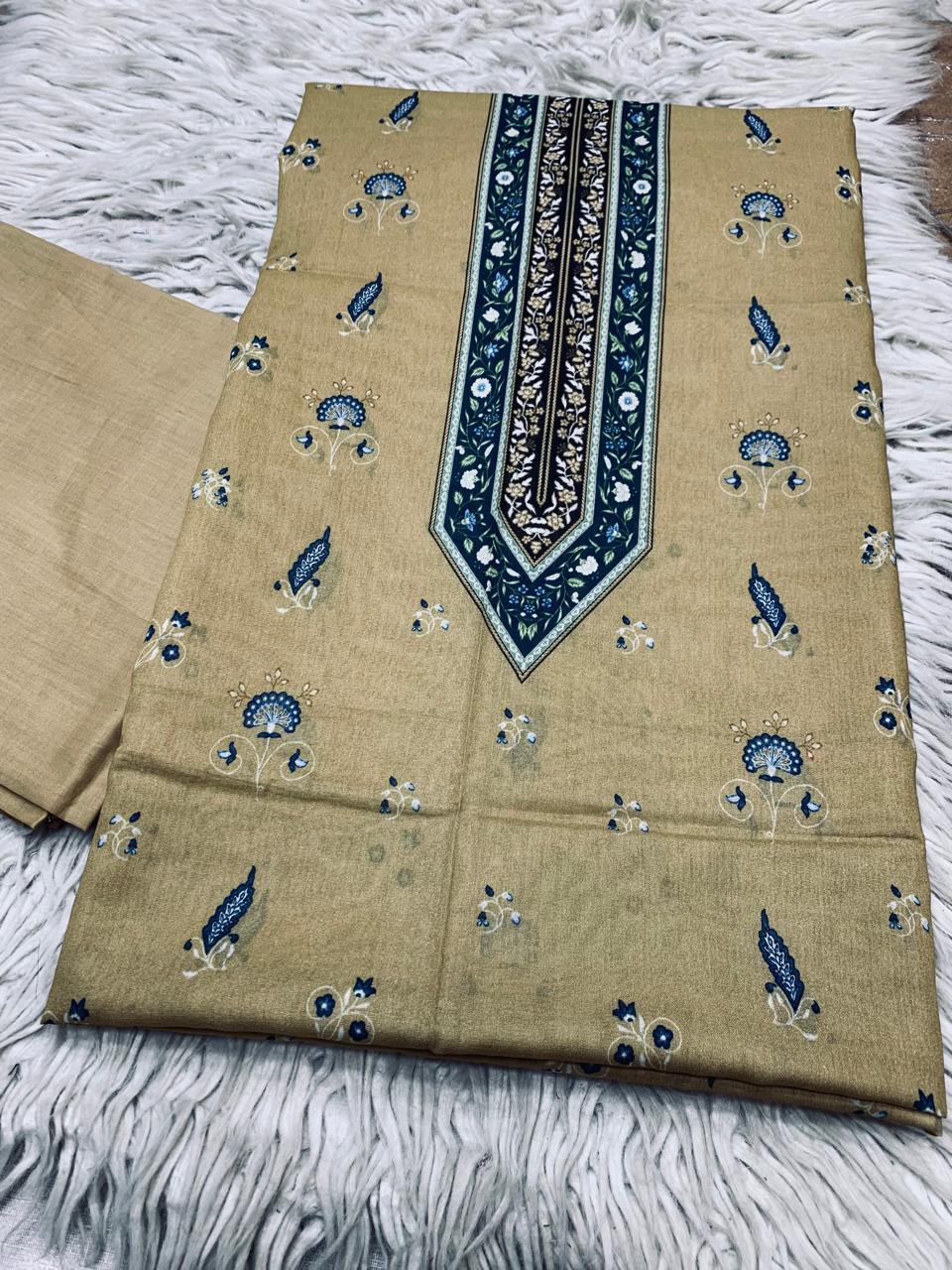 2Pc Noura Print Lawn Suit Vol-0139