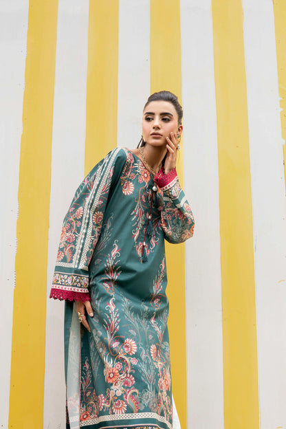 Firdous - Printed - Lawn - 3pc - D914