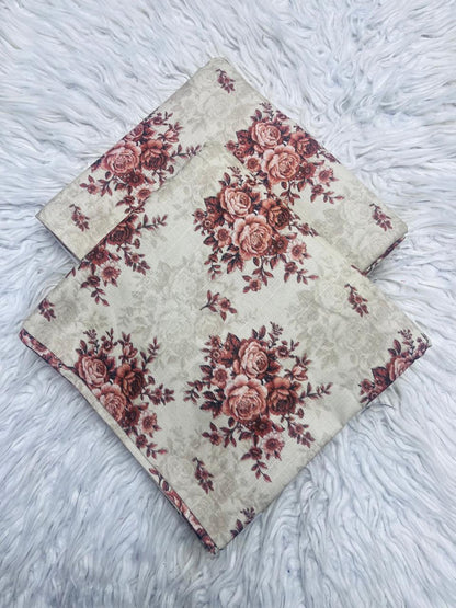 2Pc Slub Khaddar Allover Suit Vol-0124