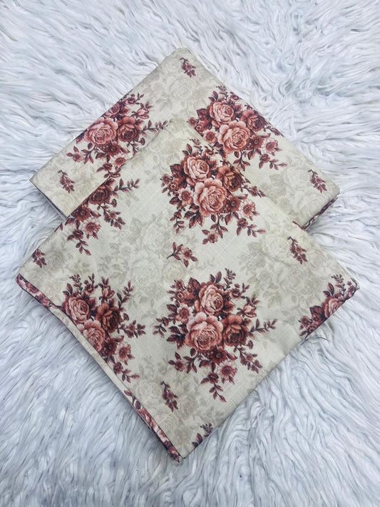 2Pc Slub Khaddar Allover Suit Vol-0124