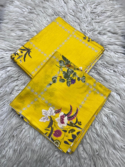 2Pc Lawn Allover Digital Printed Unstitched Suit Vol-692