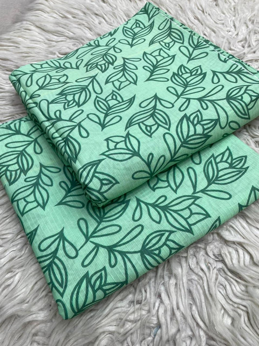 2Pc Lawn Bana Dora Suit Vol-6201