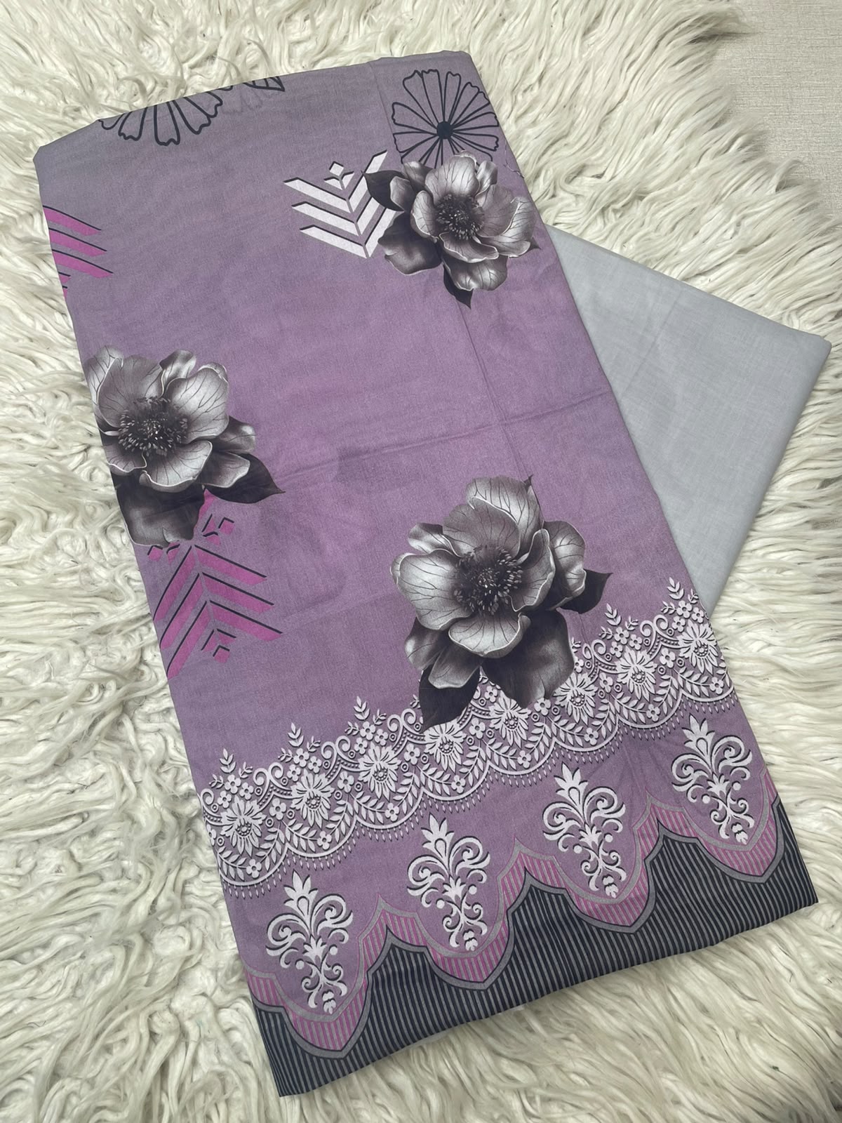 2Pc Printed Lawn Unstitched Suit 1250