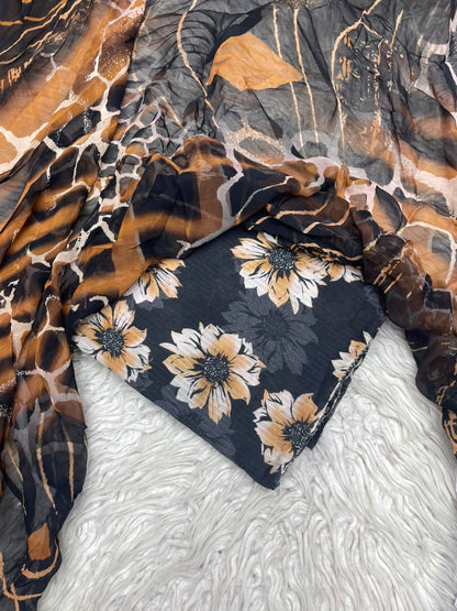 3Pc Printed Lawn Unstitched Suit 314