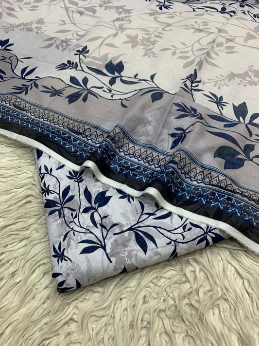 Gul Ahmad 3Pc Lawn Bana Dora Unstitched Suit Vol-0166