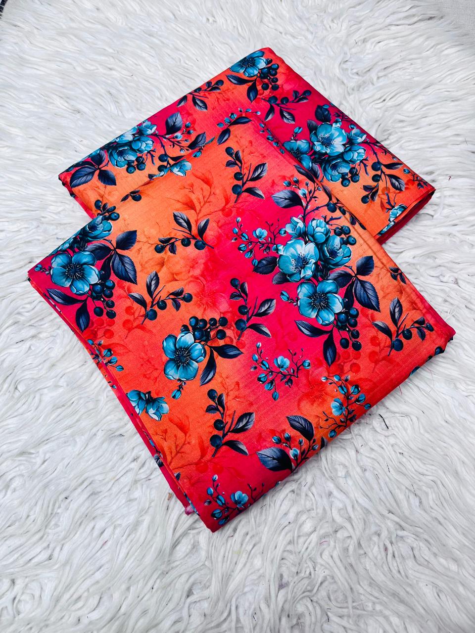 2Pc Bana Dora Linen Allover Unstitched Suit Vol-406