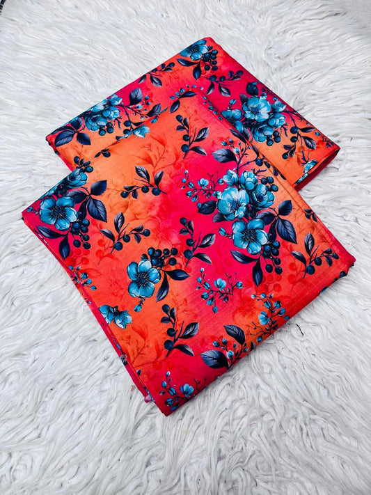 2Pc Bana Dora Linen Allover Unstitched Suit Vol-406