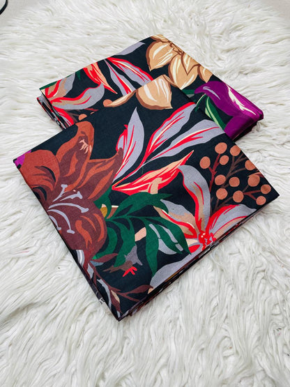 2 PC Linen Allover Unstitched Suit Vol-6168