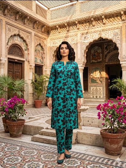 2Pc Chamki Lawn Digital Printed Suit 495