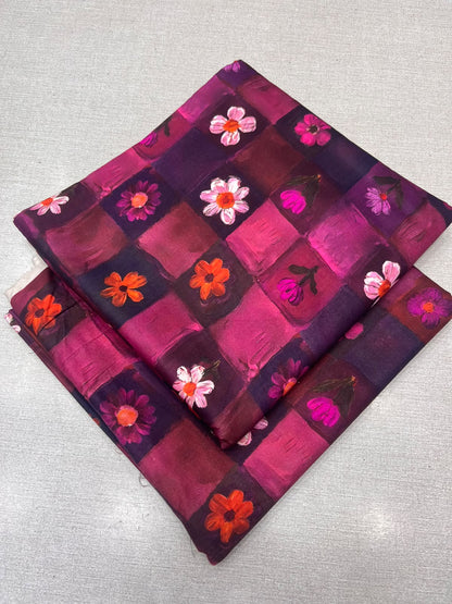 2Pc Staple Same Printed Unstitched Suit 6233