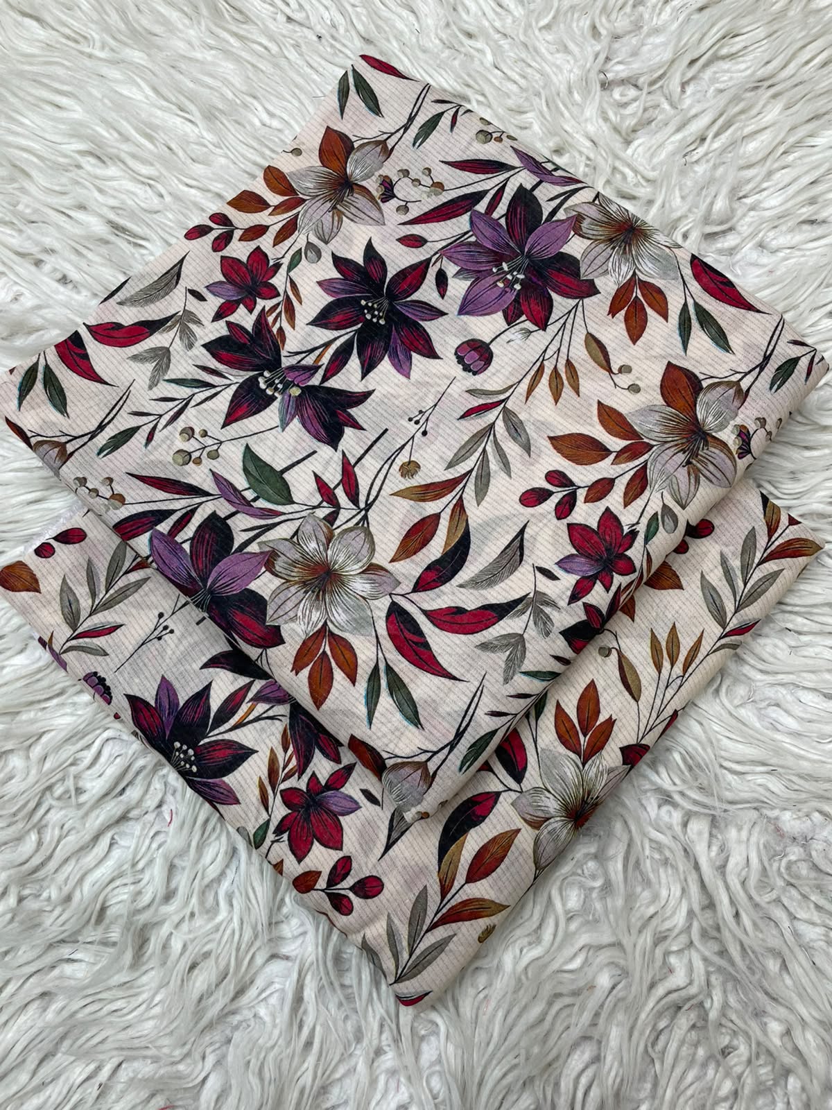 2Pc Silvary Printed Lawn Suit 495