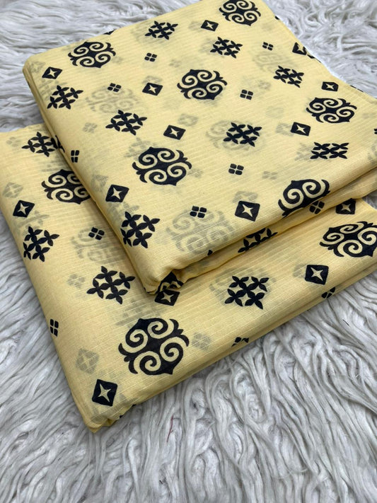 2Pc Lawn Bana Dora Suit Vol-6193