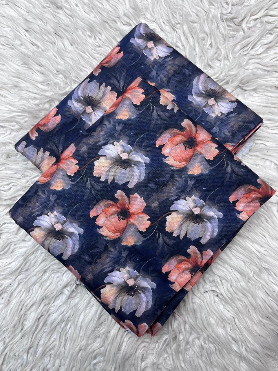 2Pc Slub Khaddar Allover Suit Vol-458