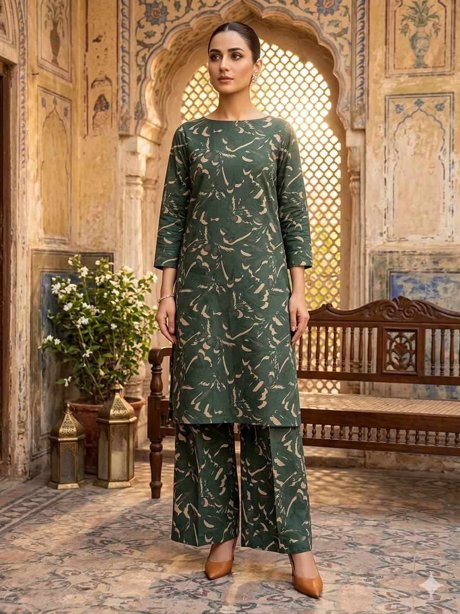 2Pc Chamki Lawn Digital Printed Suit 513